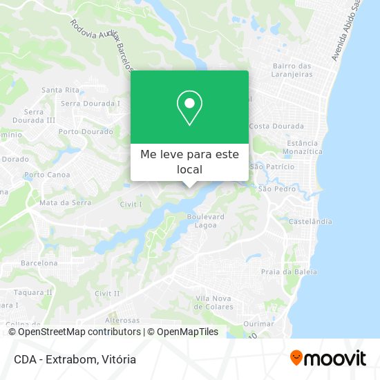 CDA - Extrabom mapa