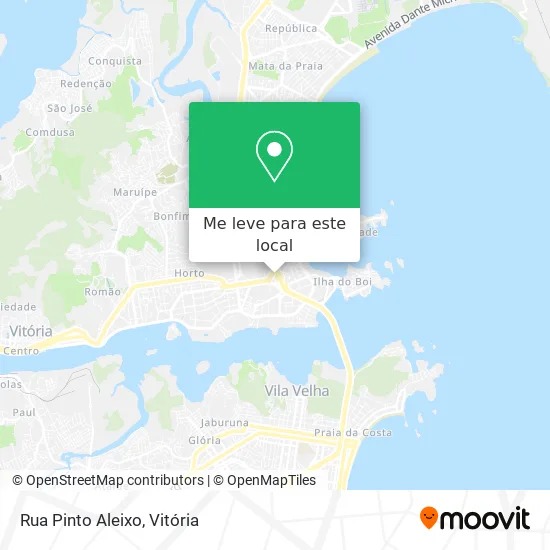 Rua Pinto Aleixo mapa