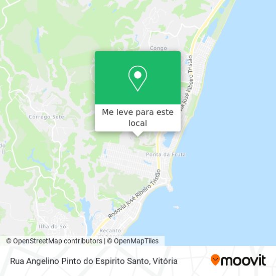 Rua Angelino Pinto do Espirito Santo mapa