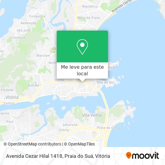 Avenida Cezar Hilal 1418, Praia do Suá mapa