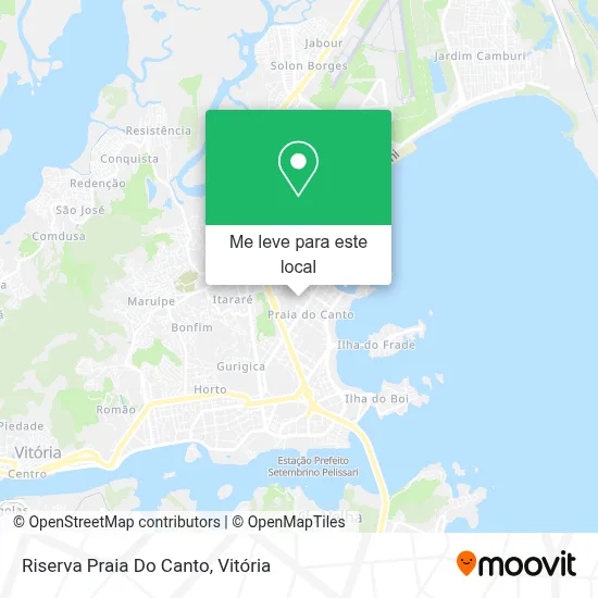 Riserva Praia Do Canto mapa