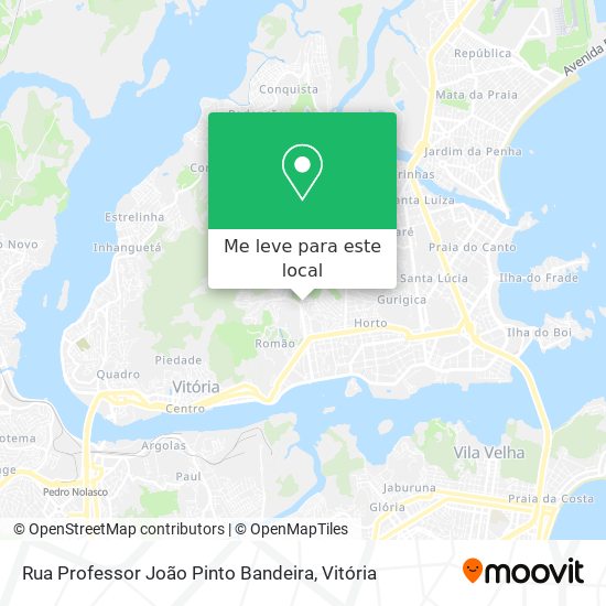 Rua Professor João Pinto Bandeira mapa