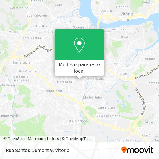 Rua Santos Dumont 9 mapa