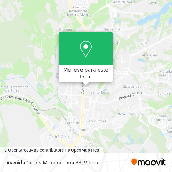 Avenida Carlos Moreira Lima 33 mapa