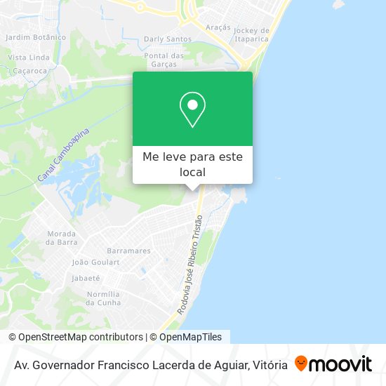 Av. Governador Francisco Lacerda de Aguiar mapa