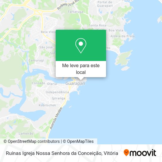 Ruínas Igreja Nossa Senhora da Conceição mapa