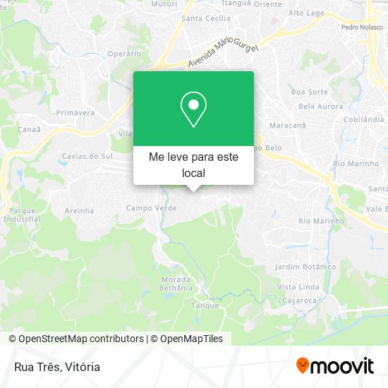 Rua Três mapa