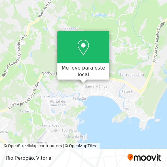 Rio Peroção mapa