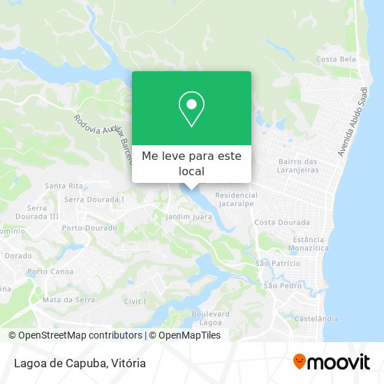 Lagoa de Capuba mapa