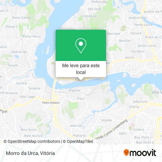 Morro da Urca mapa