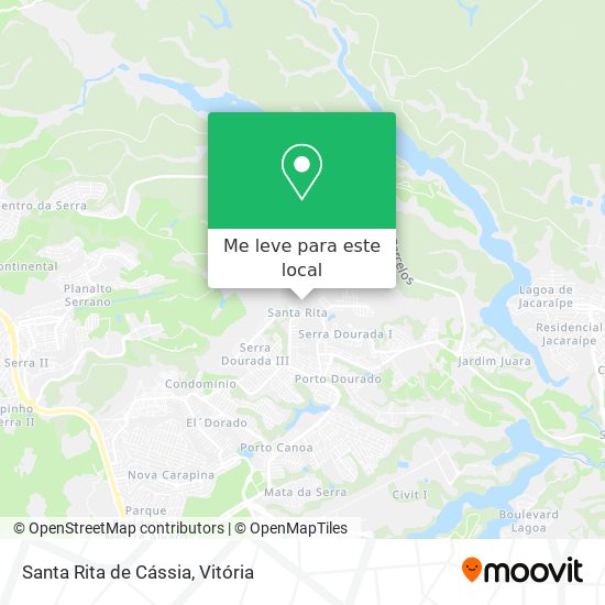 Santa Rita de Cássia mapa