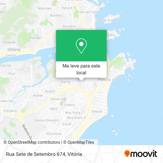Rua Sete de Setembro 674 mapa