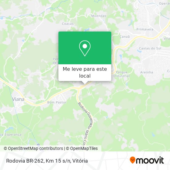 Rodovia BR-262, Km 15 s/n mapa