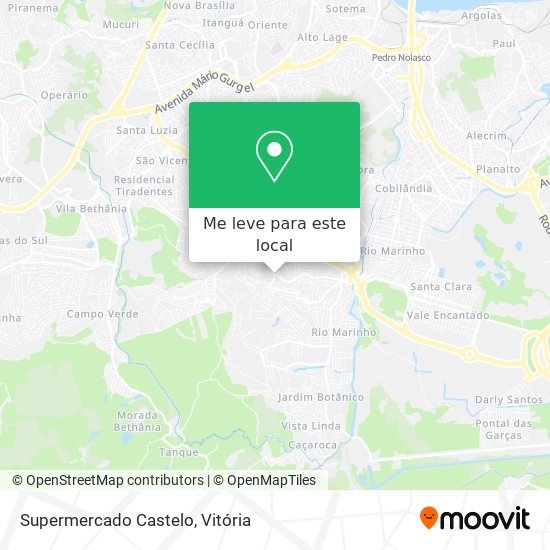 Supermercado Castelo mapa