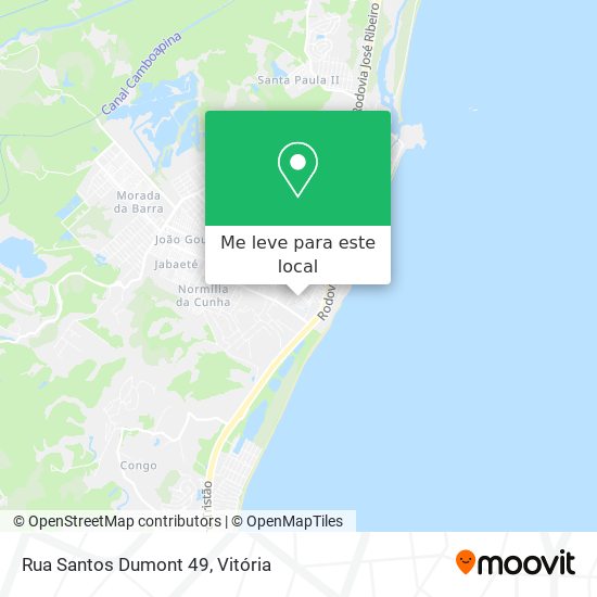 Rua Santos Dumont 49 mapa