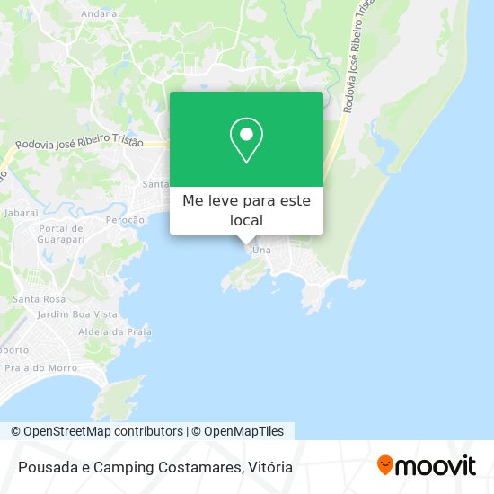 Pousada e Camping Costamares mapa