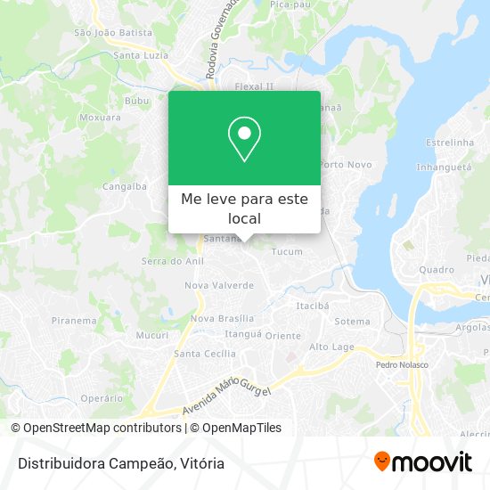 Distribuidora Campeão mapa