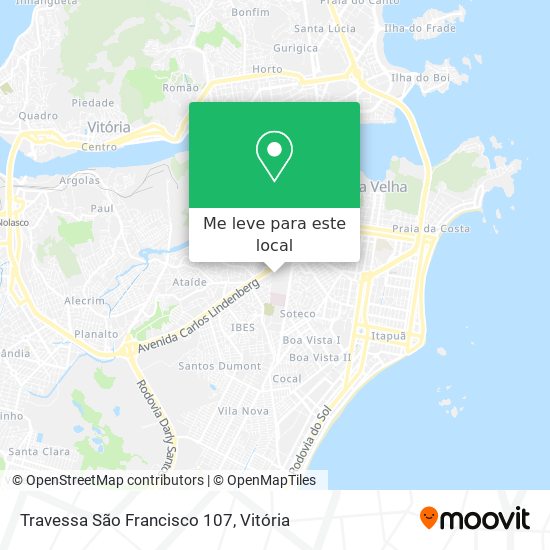 Travessa São Francisco 107 mapa