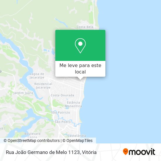Rua João Germano de Melo 1123 mapa