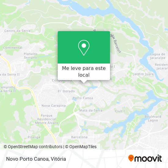 Novo Porto Canoa mapa