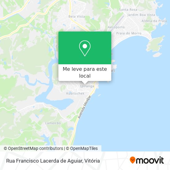Rua Francisco Lacerda de Aguiar mapa