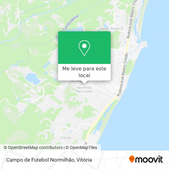 Campo de Futebol Normilhão mapa