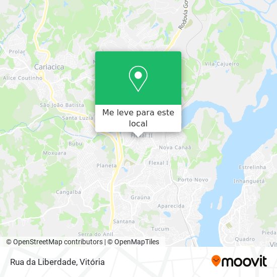 Rua da Liberdade mapa
