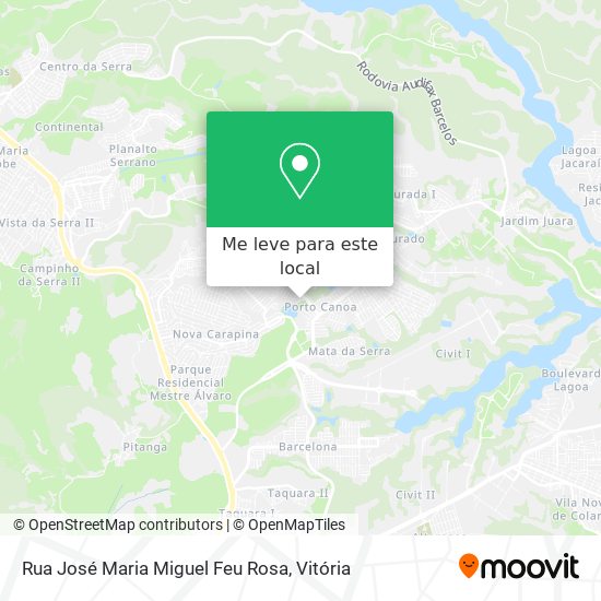 Rua José Maria Miguel Feu Rosa mapa