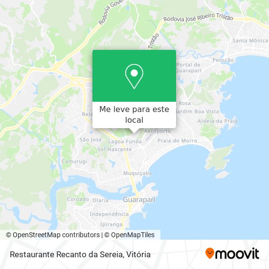 Restaurante Recanto da Sereia mapa