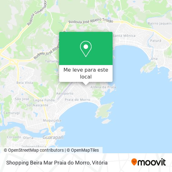 Shopping Beira Mar Praia do Morro mapa