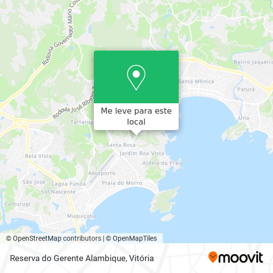 Reserva do Gerente Alambique mapa