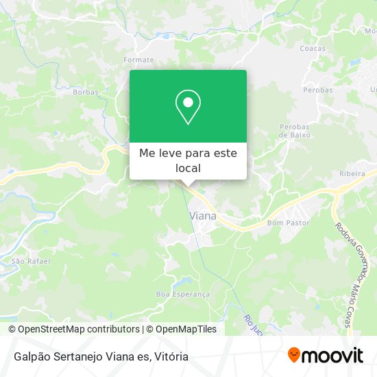 Galpão Sertanejo Viana es mapa