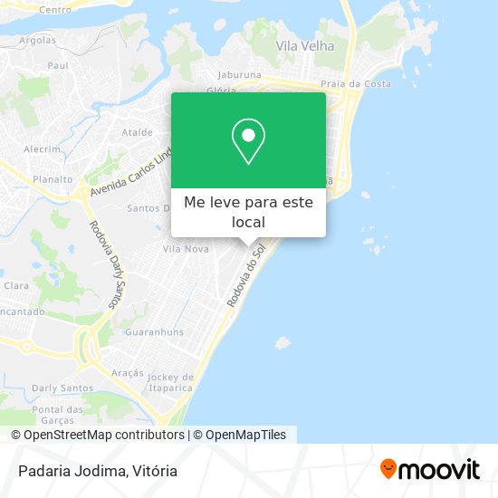 Padaria Jodima mapa