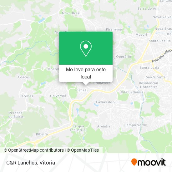 C&R Lanches mapa