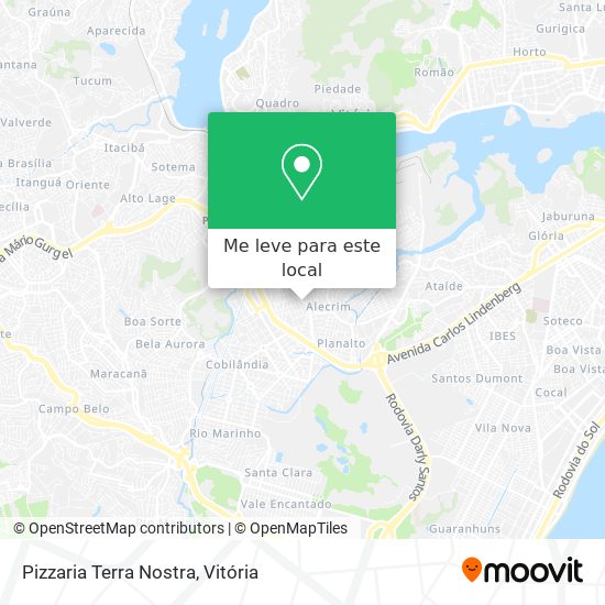 Pizzaria Terra Nostra mapa