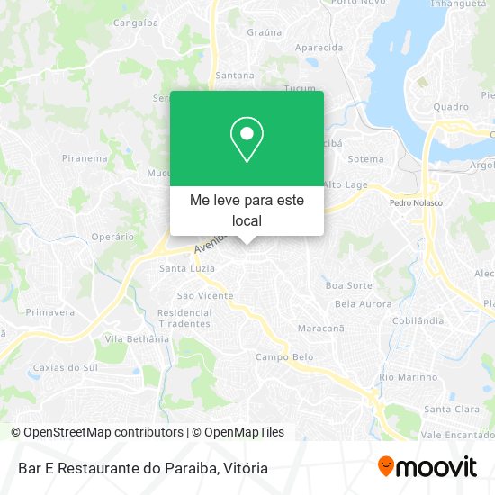Bar E Restaurante do Paraiba mapa