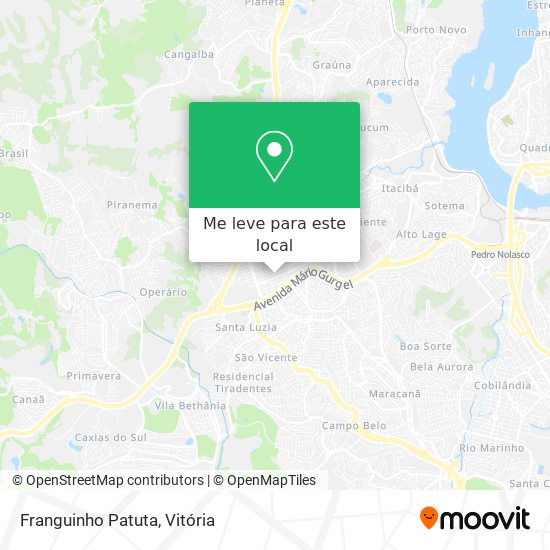 Franguinho Patuta mapa