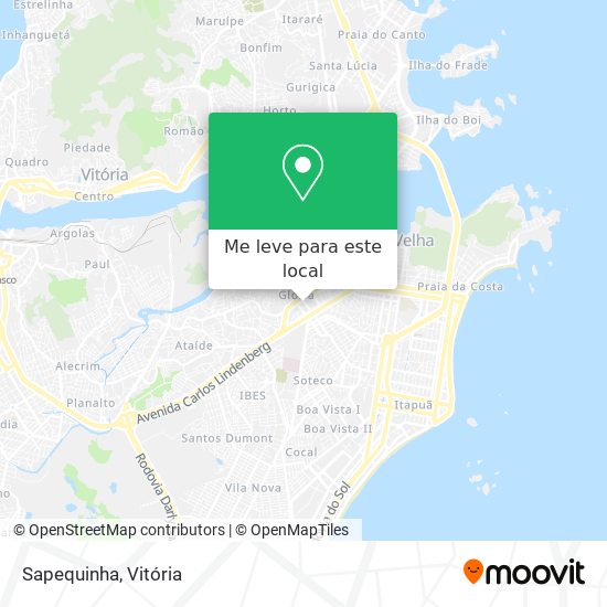 Sapequinha mapa