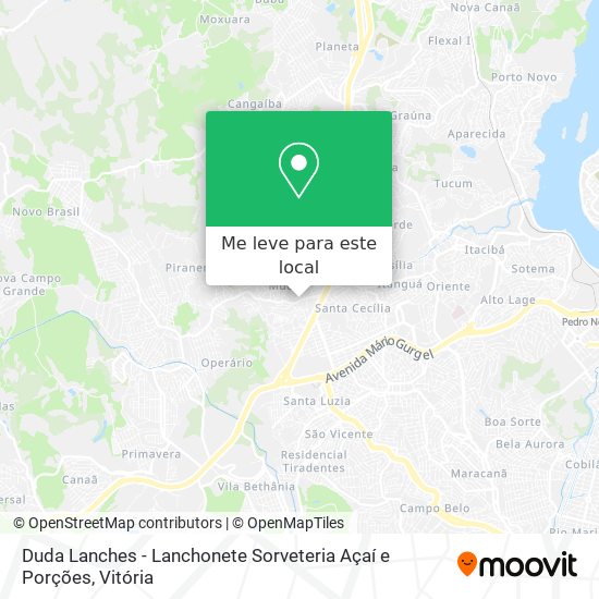 Duda Lanches - Lanchonete Sorveteria Açaí e Porções mapa