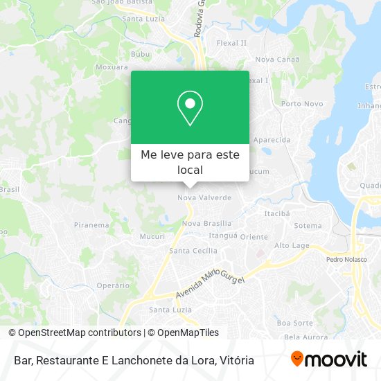 Bar, Restaurante E Lanchonete da Lora mapa