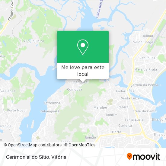 Cerimonial do Sítio mapa