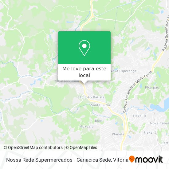 Nossa Rede Supermercados - Cariacica Sede mapa