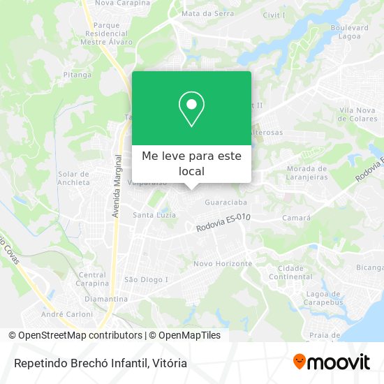 Repetindo Brechó Infantil mapa