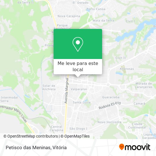 Petisco das Meninas mapa