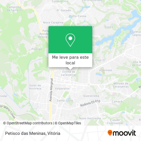Petisco das Meninas mapa