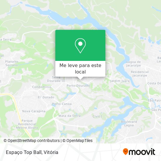 Espaço Top Ball mapa