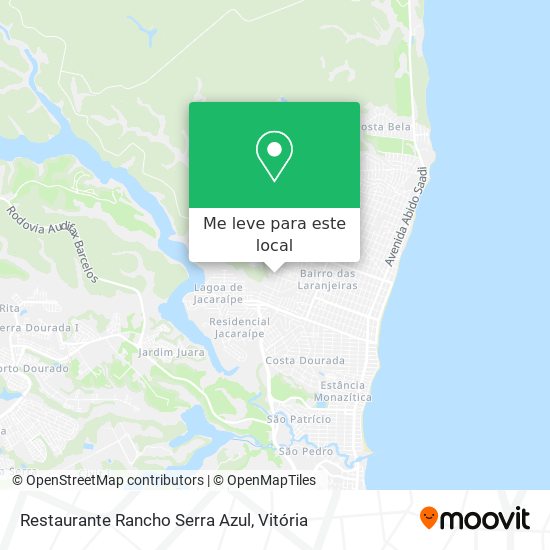 Restaurante Rancho Serra Azul mapa