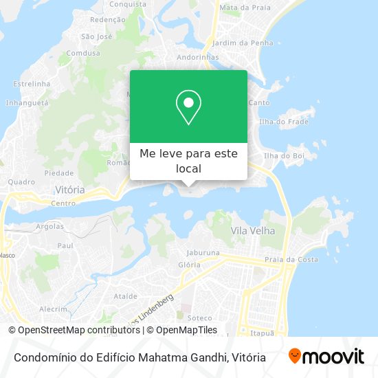 Condomínio do Edifício Mahatma Gandhi mapa