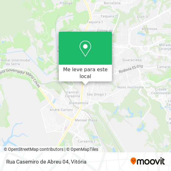 Rua Casemiro de Abreu 04 mapa