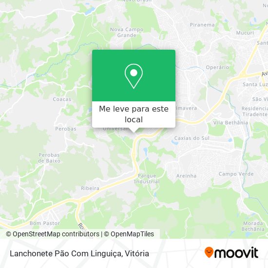 Lanchonete Pão Com Linguiça mapa